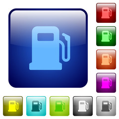 Gas station color square buttons