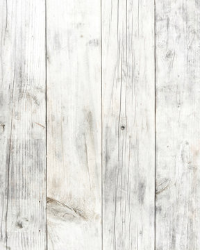 Fototapeta White wood plank texture and background. modern rustic and vintage style.