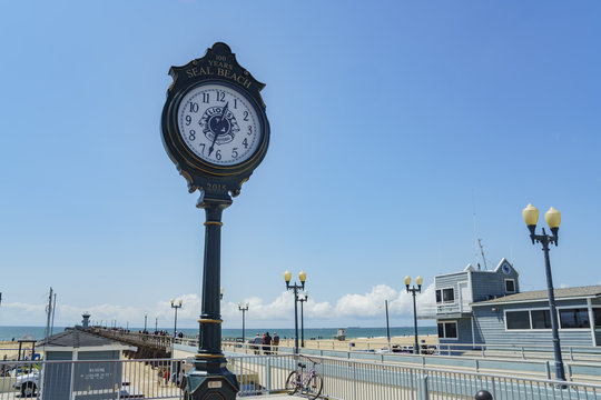 The historical clock of Seal beach