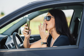 Smoking in the car