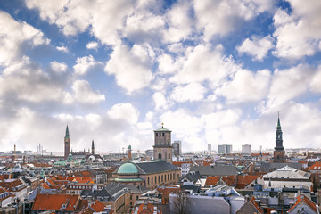 Panorama of Copenhagen, Denmark