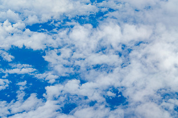 Beautiful Blue Sky Background and white cloud.
