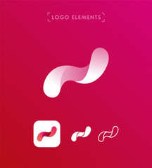 Abstract propeller swirl origami style logo template. Application icon © nickimpression