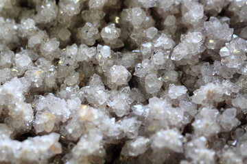 white crystal mineral texture