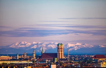 München Stadtpanorama Skyline © FleischiPixel
