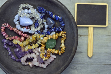 Gem stones and crystals for healing therapy
