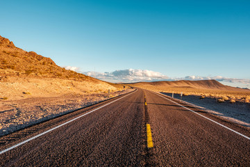 Open highway in California