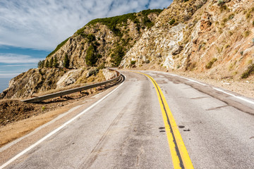 Highway 1 on the pacific coast, California, USA.