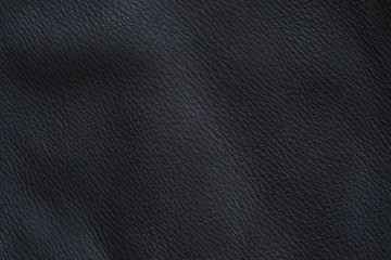 Deerskin as black napa leather 
