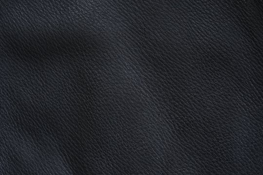 Deerskin as black napa leather 