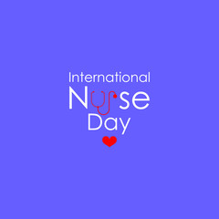 International Nurses Day vector illustration.