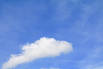 blue sky vivid with the cloud  art of nature beautiful and copy space for add text
