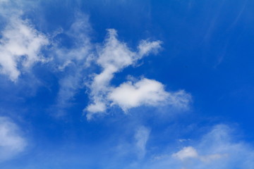 blue sky vivid with the cloud  art of nature beautiful and copy space for add text