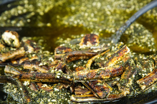 Cooked Eel Fish For Sale At French Provincial Market