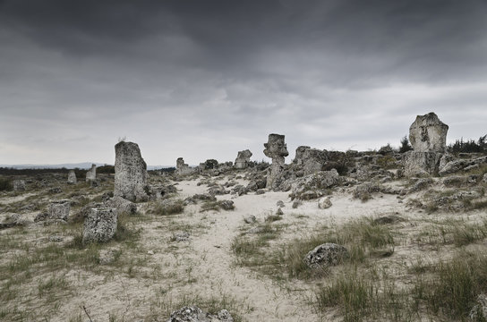 Pobiti Kamani (Standing Stones) Natural Phenomenon, Varna, Bulgaria
