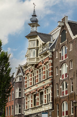 Traditional old buildings in Amsterdam