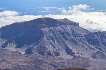 Panorama view from volcano Teide on Tenerife, Spain