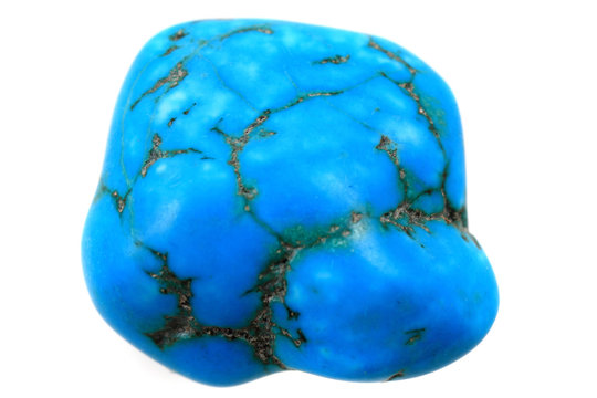 turquoise mineral isolated
