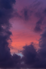 colorful tropical sunset 