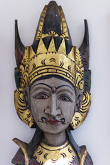 Traditional balinese statue. Tropical Bali island, Indonesia.