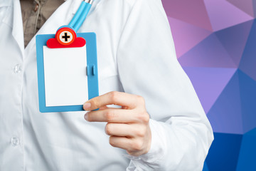 Hands of medical doctor