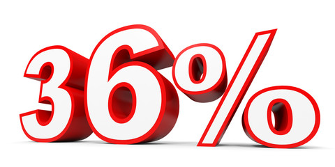 Thirty six percent off. Discount 36 %.