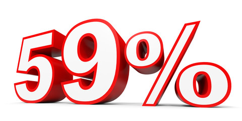 Fifty nine percent off. Discount 59 %.