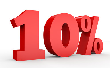 Ten percent off. Discount 10 %.