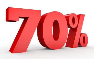 Seventy percent off. Discount 70 %.