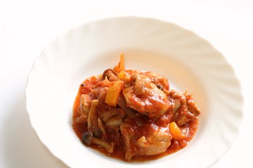 チキンのトマト煮込み