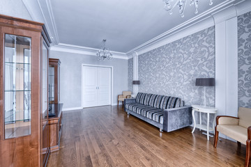 Living room interior in modern house.
