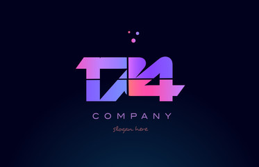 174 pink magenta purple number digit numeral logo icon vector