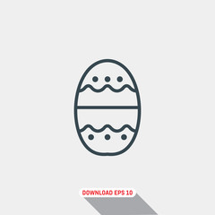 Easter egg icon, vector