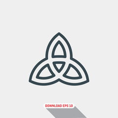 Paganism icon, vector