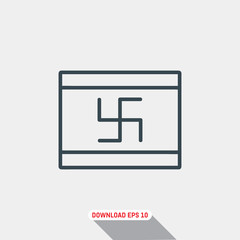 Jainism icon, vector