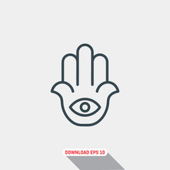 Semitic neopaganism icon, vector