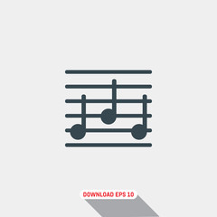 Symphony icon, vector