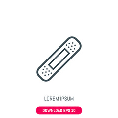 Plaster icon, vector