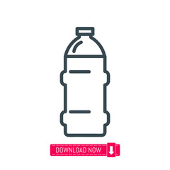 Bottle icon, vector