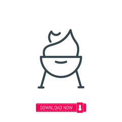 Barbeque icon, vector