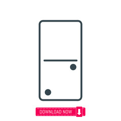 Domino icon, vector