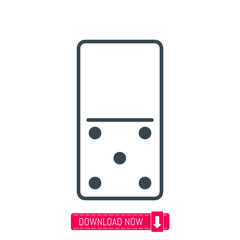 Domino icon, vector