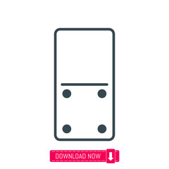 Domino icon, vector