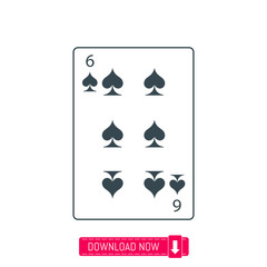Playing card icon, vector