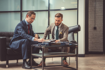 Tailor and customer