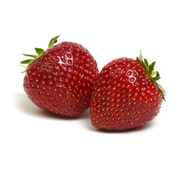 Fresh strawberry isolated on white