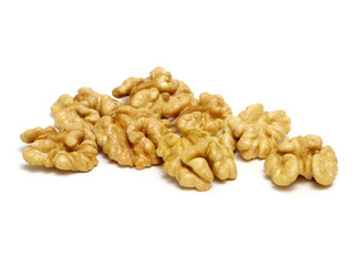 Walnuts isolated on white