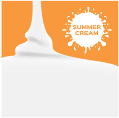 summer cream vector