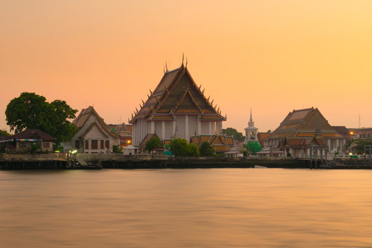 Wat Kalayanamit in Bangkok, Thailand.