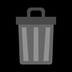 trash can flat icon